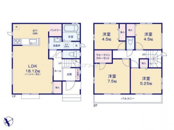 �Ԏ��}�i�̂P�ˌ��j�@4LDK