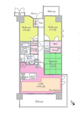 �Ԏ��}�i�̂P�}���V�����j�@3LDK