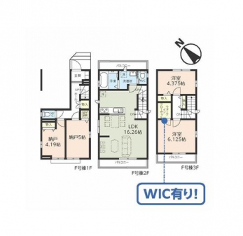 �Ԏ��}�i�̂P�ˌ��j�@2SSLDK�{WIC