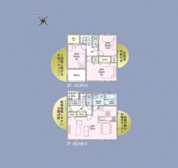 �Ԏ��}�i�̂P�ˌ��j�@3LDK�{WIC