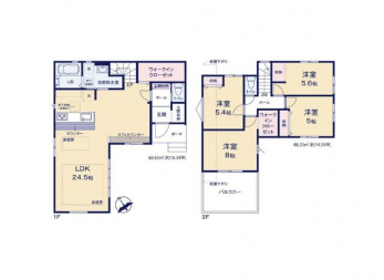 �Ԏ��}�i�̂P�ˌ��j�@4LDK