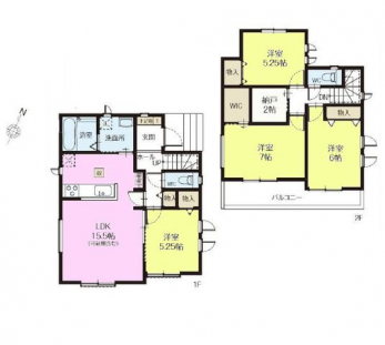 �Ԏ��}�i�̂P�ˌ��j�@4LDK