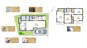 �Ԏ��}�i�̂P�ˌ��j�@4LDK