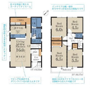 �Ԏ��}�i�̂P�ˌ��j�@4LDK