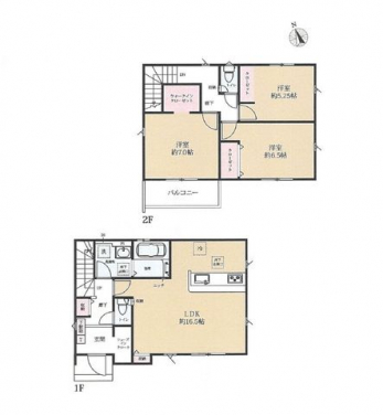 �Ԏ��}�i�̂P�ˌ��j�@3LDK