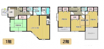 �Ԏ��}�i�̂P�ˌ��j�@4LDK