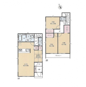 �Ԏ��}�i�̂P�ˌ��j�@3LDK