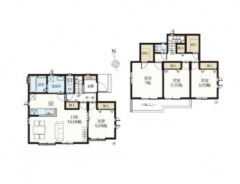 �Ԏ��}�i�̂P�ˌ��j�@4LDK