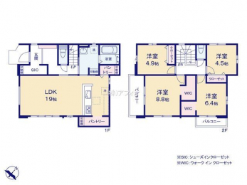 �Ԏ��}�i�̂P�ˌ��j�@4LDK