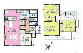 �Ԏ��}�i�̂P�ˌ��j�@4LDK