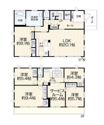 �Ԏ��}�i�̂P�ˌ��j�@5SLDK