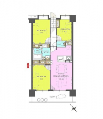 �Ԏ��}�i�̂P�}���V�����j�@3LDK