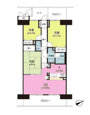 �Ԏ��}�i�̂P�}���V�����j�@3LDK