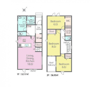 �Ԏ��}�i�̂P�ˌ��j�@3LDK