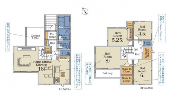 �Ԏ��}�i�̂P�ˌ��j�@4LDK