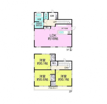 �Ԏ��}�i�̂P�ˌ��j�@3LDK