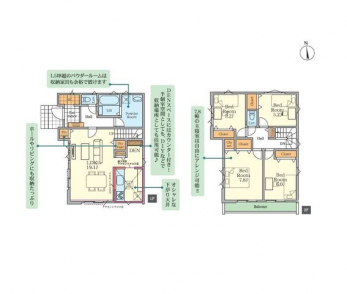 �Ԏ��}�i�̂P�ˌ��j�@4LDK