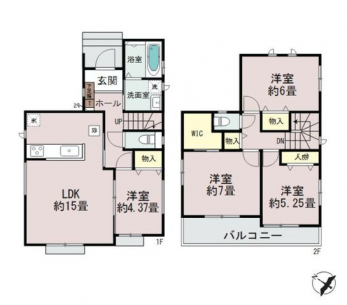 �Ԏ��}�i�̂P�ˌ��j�@4LDK