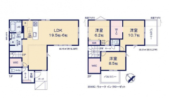 �Ԏ��}�i�̂P�ˌ��j�@3LDK