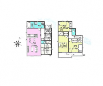 �Ԏ��}�i�̂P�ˌ��j�@4LDK