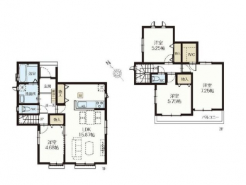 �Ԏ��}�i�̂P�ˌ��j�@4LDK