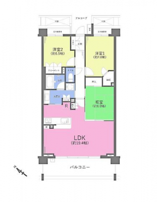 �Ԏ��}�i�̂P�}���V�����j�@3LDK