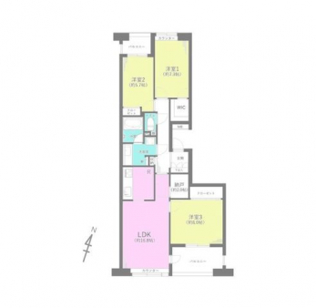 �Ԏ��}�i�̂P�}���V�����j�@3SLDK�{WIC