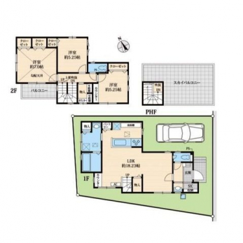 �Ԏ��}�i�̂P�ˌ��j�@3LDK