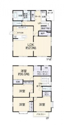 �Ԏ��}�i�̂P�ˌ��j�@4LDK