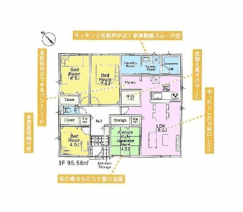 �Ԏ��}�i�̂P�ˌ��j�@4LDK