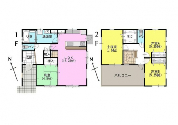 �Ԏ��}�i�̂P�ˌ��j�@4LDK