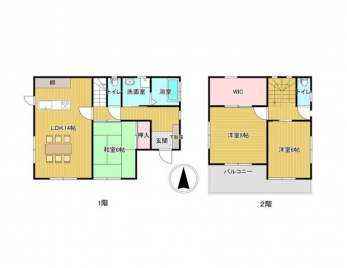 �Ԏ��}�i�̂P�ˌ��j�@3LDK