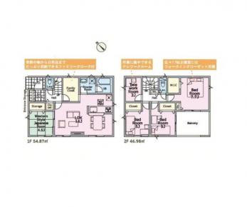 �Ԏ��}�i�̂P�ˌ��j�@4LDK