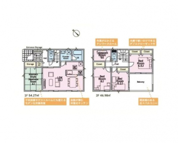 �Ԏ��}�i�̂P�ˌ��j�@4LDK