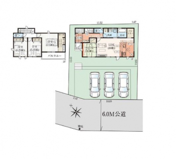 �Ԏ��}�i�̂P�ˌ��j�@4LDK+�p���g���[+WIC+���l����+SC