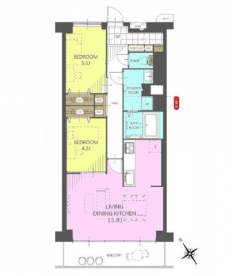 �Ԏ��}�i�̂P�}���V�����j�@2LDK