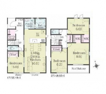 �Ԏ��}�i�̂P�ˌ��j�@4LDK