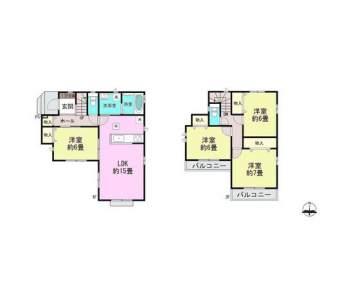 �Ԏ��}�i�̂P�ˌ��j�@4LDK