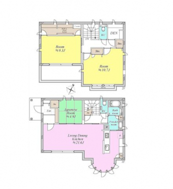 �Ԏ��}�i�̂P�ˌ��j�@3LDK