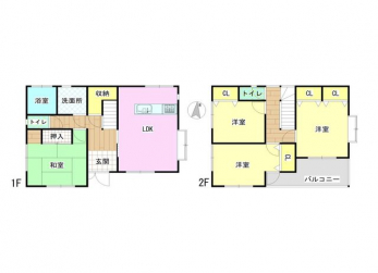 �Ԏ��}�i�̂P�ˌ��j�@4LDK