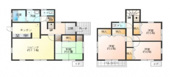 �Ԏ��}�i�̂P�ˌ��j�@4LDK