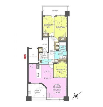 �Ԏ��}�i�̂P�}���V�����j�@3LDK