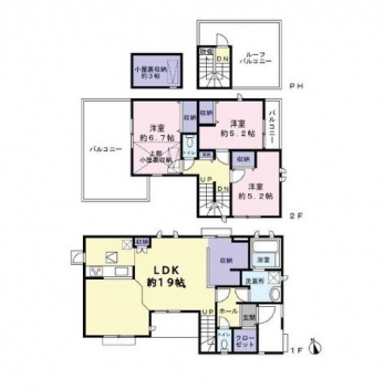 �Ԏ��}�i�̂P�ˌ��j�@3LDK