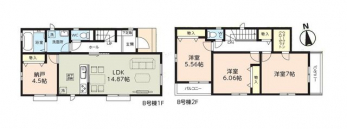 �Ԏ��}�i�̂P�ˌ��j�@3SLDK