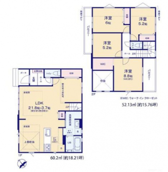 �Ԏ��}�i�̂P�ˌ��j�@3LDK