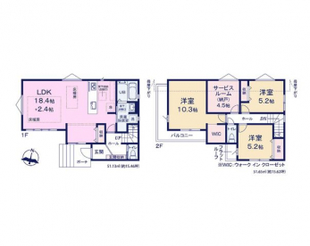 �Ԏ��}�i�̂P�ˌ��j�@3LDK�{N