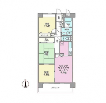 �Ԏ��}�i�̂P�}���V�����j�@3LDK