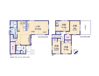 �Ԏ��}�i�̂P�ˌ��j�@4LDK�{�y�Ԏ��[