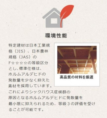 ���̑��@�����\�F���i���̍ޗ����g�p�B�z�����A���f�q�h�̔��U�ʂ����Ȃ��}�����f�ނ��̗p�B�V�b�N�n�E�X�ǌ�Q�̌����ƂȂ�z�����A���f�q�h�ɔ��U�ʂ��ŏ����ɗ}���܂��B