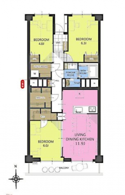 �Ԏ��}�i�̂P�}���V�����j�@3LDK